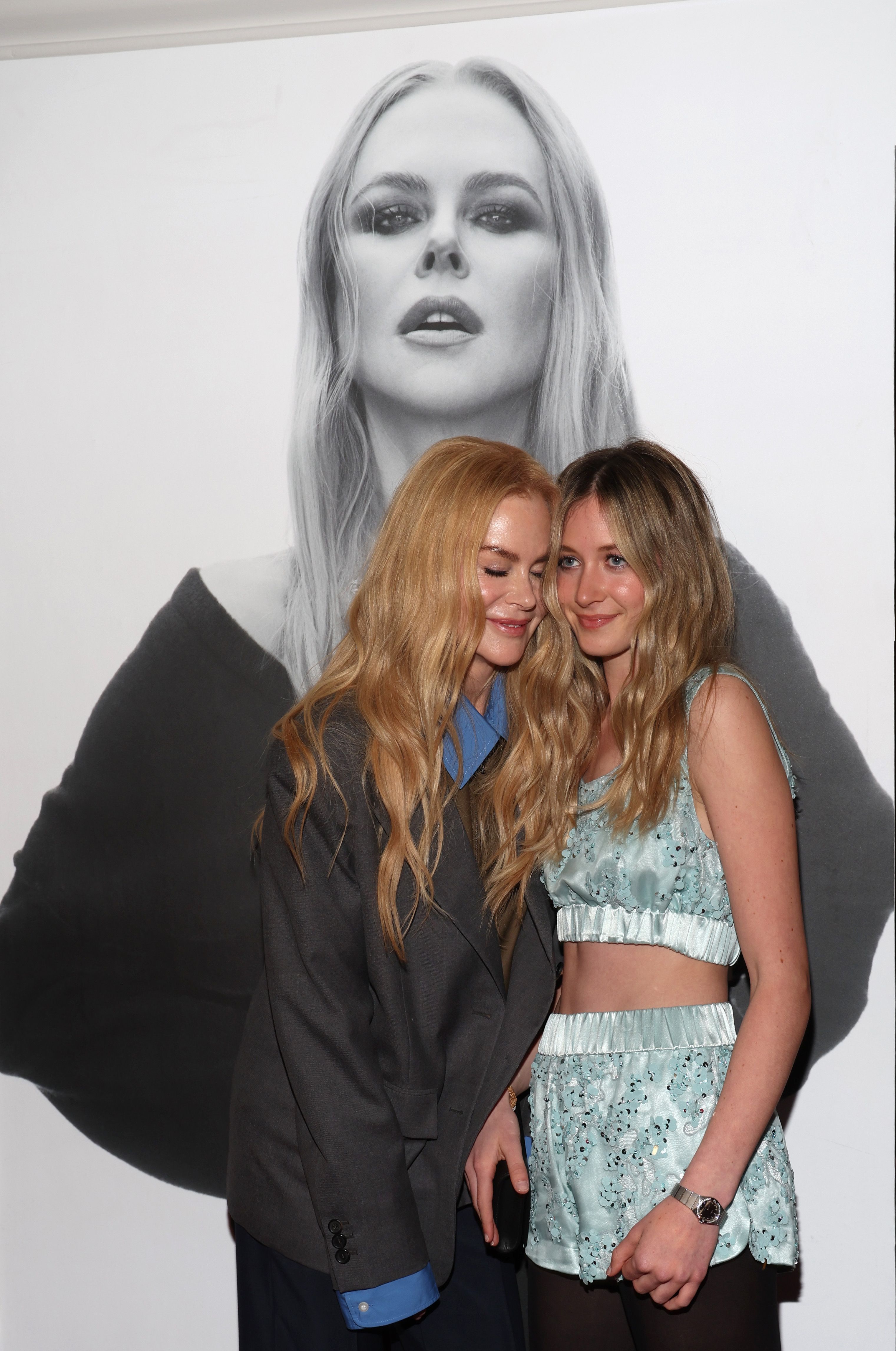 Nicole Kidman and Sunday Rose Kidman-Urban at W Magazine's Annual Best Performances Party in Los Angeles, California on January 4, 2025.