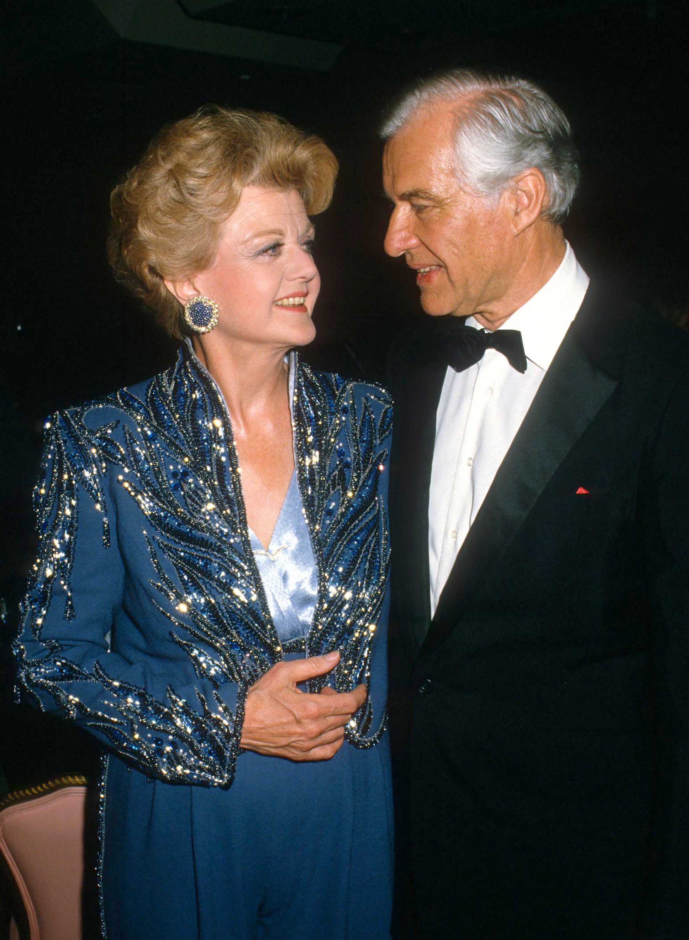 Angela Lansbury and Peter Shaw attend 42nd Annual Tony Awards at the Minskoff TheaterAngela Lansbury and Peter Shaw attend 42nd Annual Tony Awards at the Minskoff TheaterAngela Lansbury and Peter Shaw attend 42nd Annual Tony Awards on June 5, 1988, in New York City | Source: Getty Images