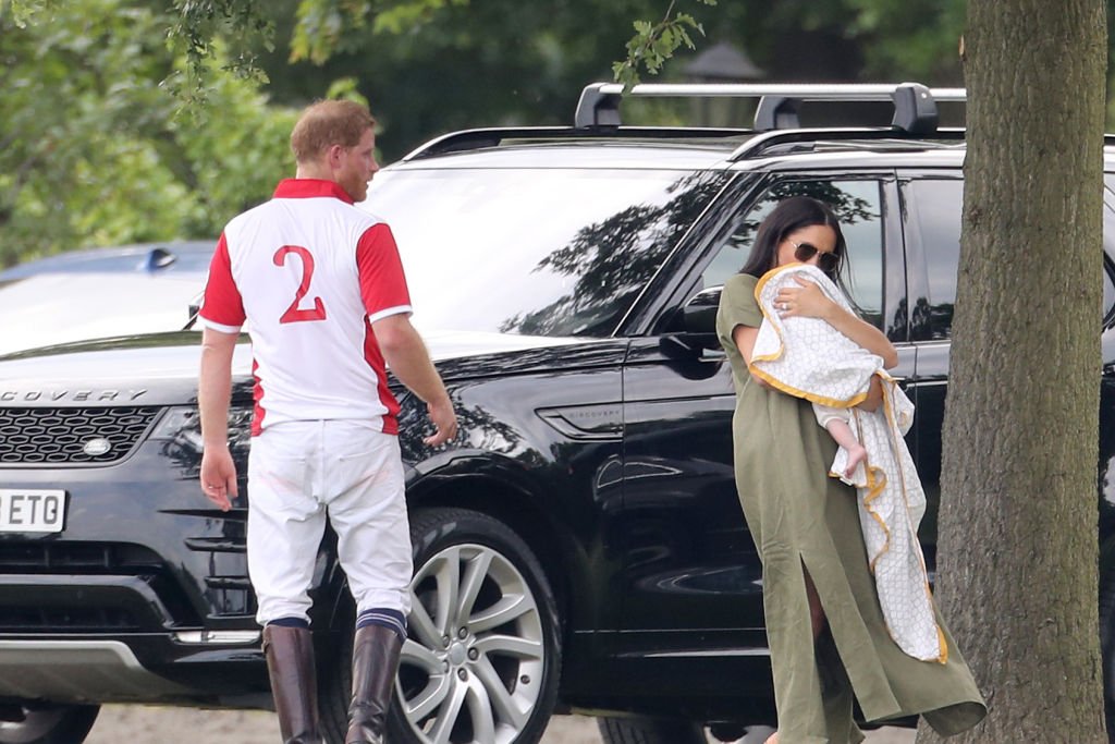 Prince Harry, Duke of Sussex, Meghan, Duchess of Sussex and Prince Archie Harrison Mountbatten-Windsor attend The King Power Royal Charity Polo Day at Billingbear Polo Club | Photo: Getty Images