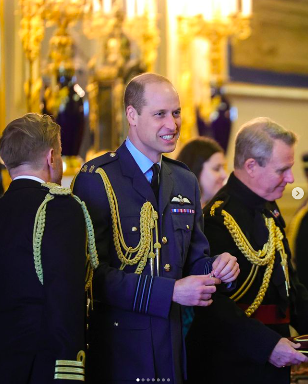 Prince William at the investiture at Windsor Castle posted on February 7, 2024 | Source: Instagram/princeandprincessofwales