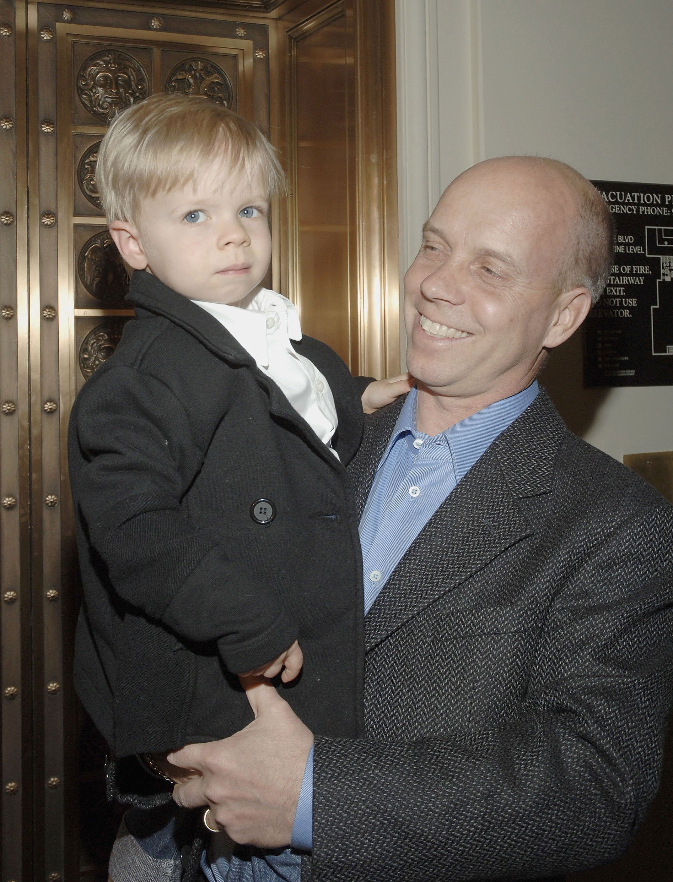Scott Hamilton and his son Aidan Hamilton at the Luxe Wear Fall/Winter Fashion Show on May 19, 2006 in Beverly Hills, California | Source: Getty Images