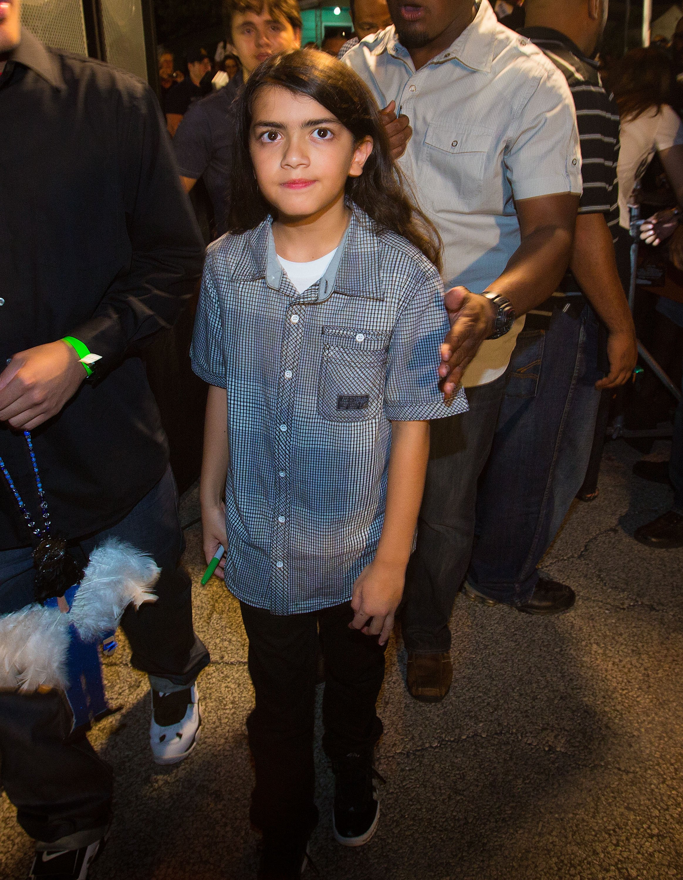 Prince Michael Jackson II at the Childhood Home of Michael Jackson on August 29, 2012 | Source: Getty Images