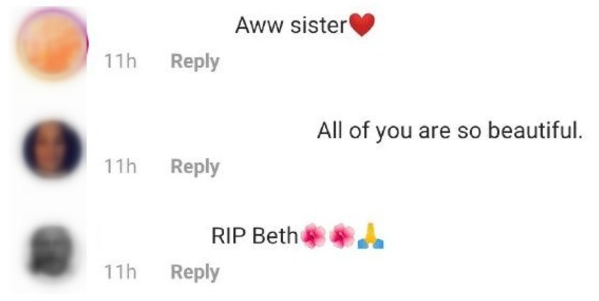 Fans comment underneath photo posted by Lyssa Chapman featuring the late Beth Chapman | Photo: Instagram/ MsLyssac