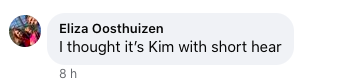 A screenshot of a comment talking about Bianca Censori and Kim Kardashian posted on August 4, 2023 | Source: Facebook/Daily Mail