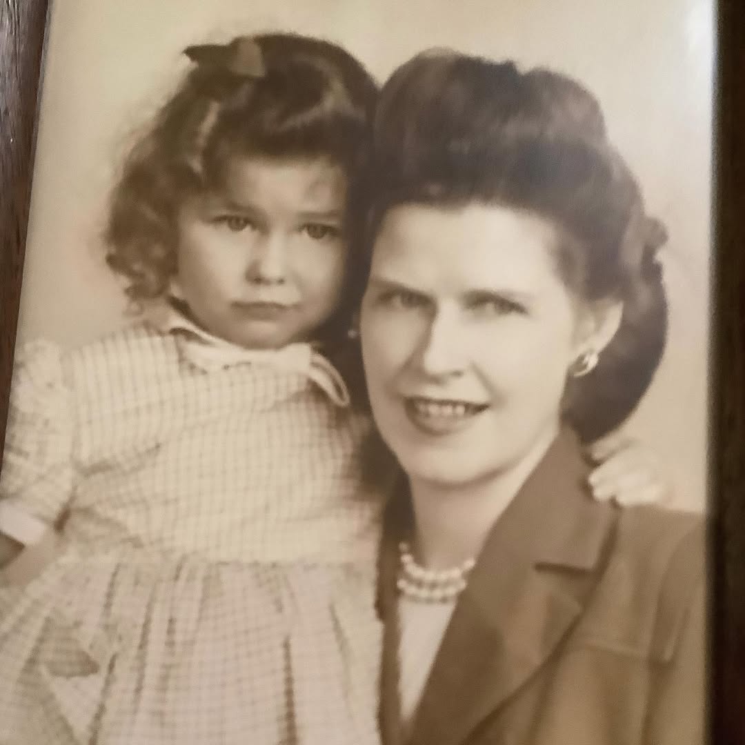 A photo of a young Nancy Guthrie and her mother, from a post dated May 12, 2024. | Source: Instagram/savannahguthrie