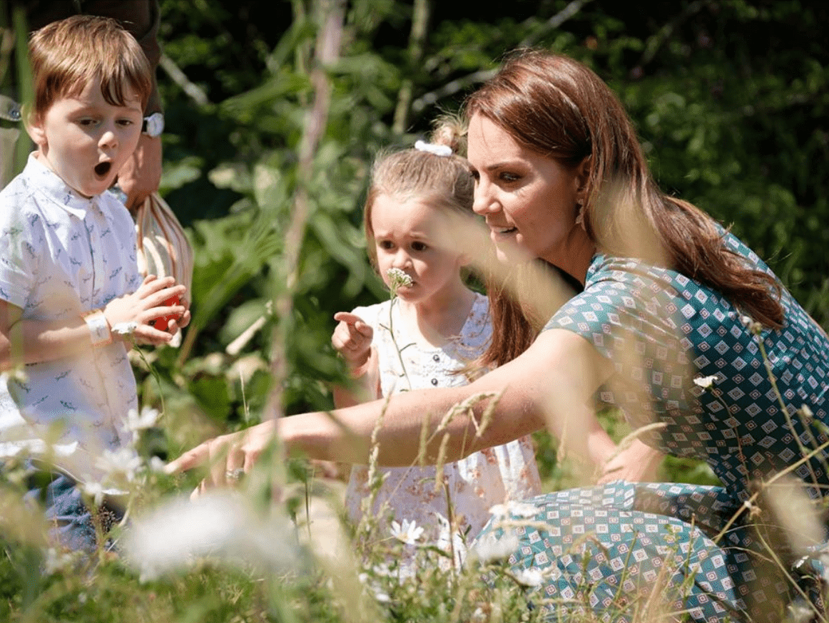 Duchess of Cambridge, Kate Middleton, engages with the children in her Back To Nature Garden. | Source: Instagram/kensigtonroyal