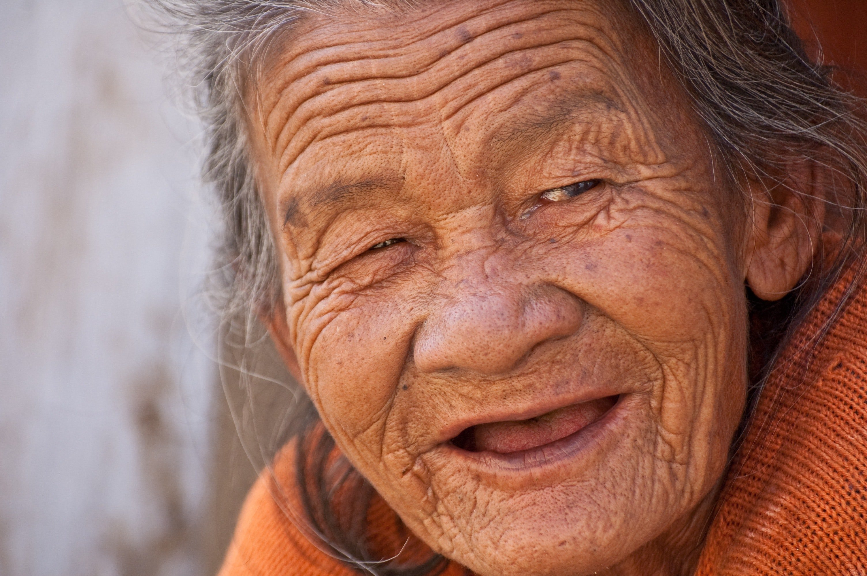 Retrato de una anciana. | Foto: Pexels