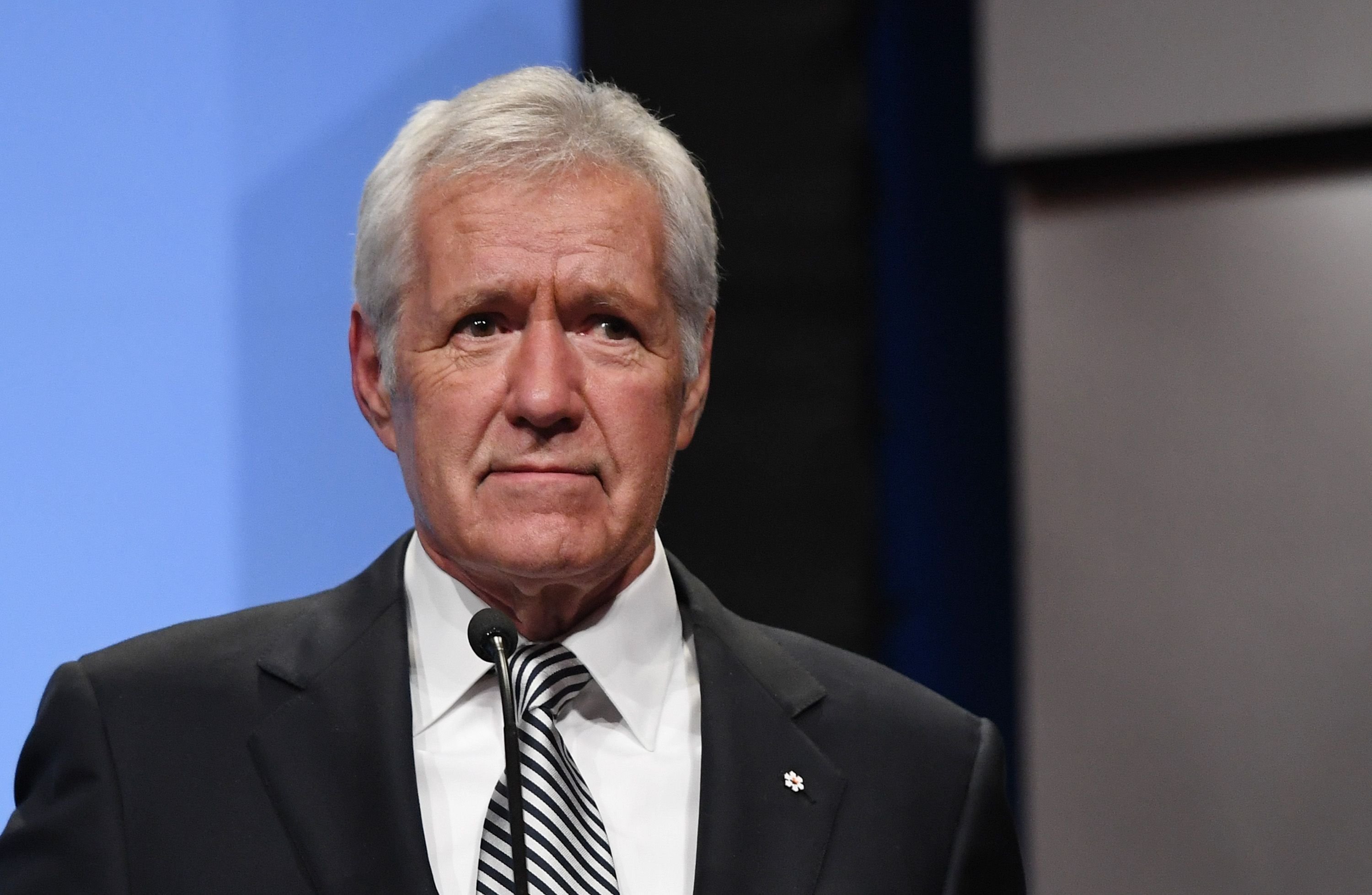 Alex Trebek at his induction into the National Association of Broadcasters Broadcasting Hall of Fame at Encore Las Vegas on April 9, 2018 | Photo: Getty Images