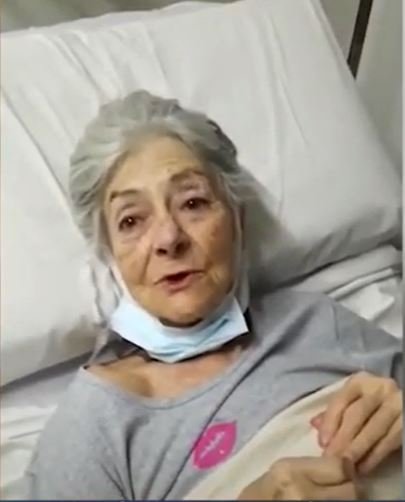 María Graciela "Chela" Colombo aún hospitalizada. | Foto: Youtube/Canal 10 Córdoba
