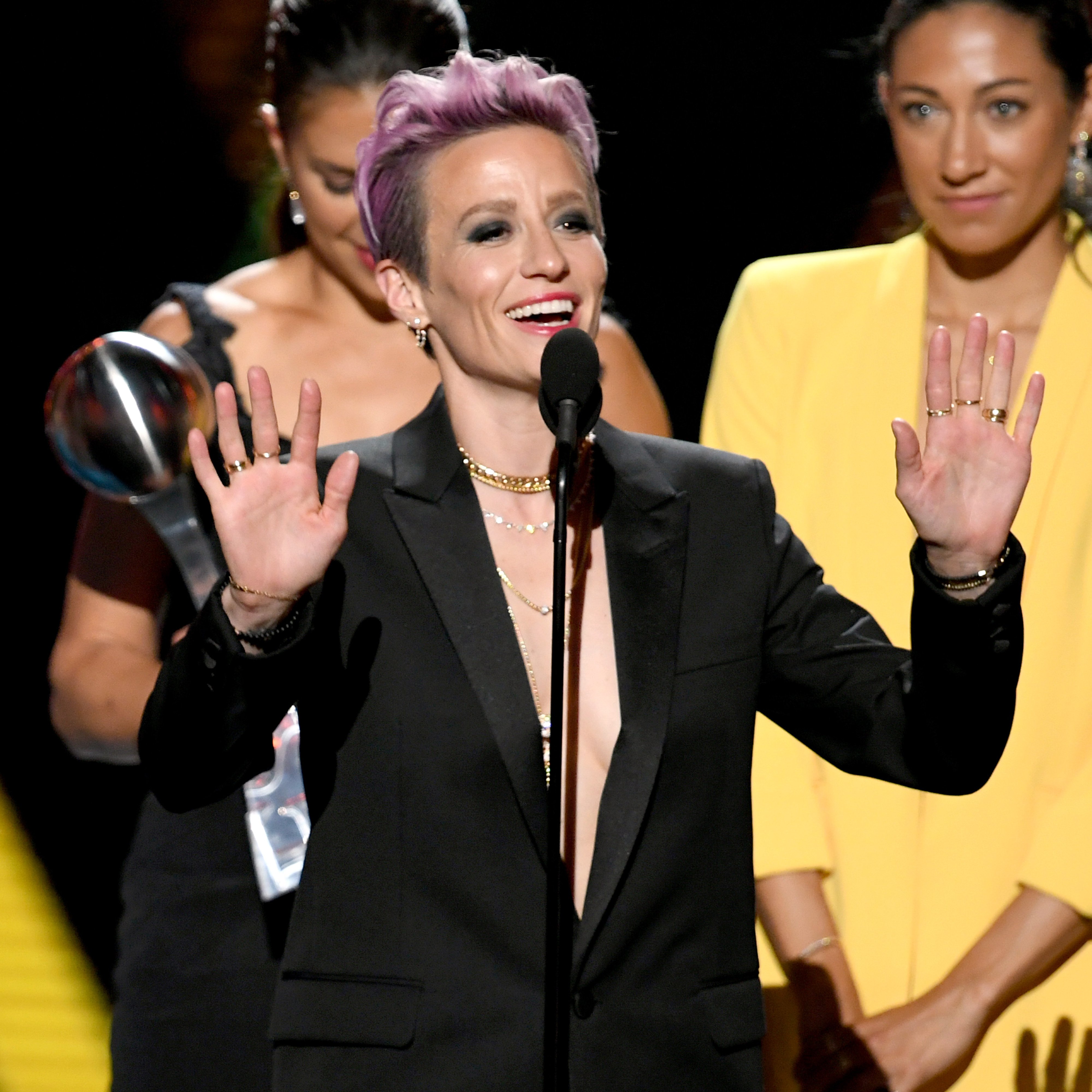 Megan Rapinoe speaks at the Annual ESPY Awards on July 10 2019 | Photo: Getty Images