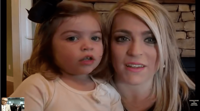 Kathryn Whitt with her daughter Sutton. | Source: YouTube/Inside Edition