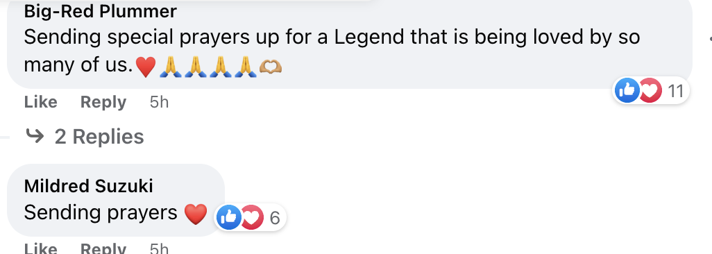 Comments left on a Facebook post about Morgan Freeman's health in July 2023 | Source: facebook.com/DailyMail