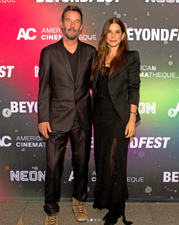 Keanu Reeves and Sandra Bullock at the screening of "Speed," as part of Beyond Fest in Los Angeles, posted on October 9, 2024 | Source: Instagram.com/entertainmenttonight