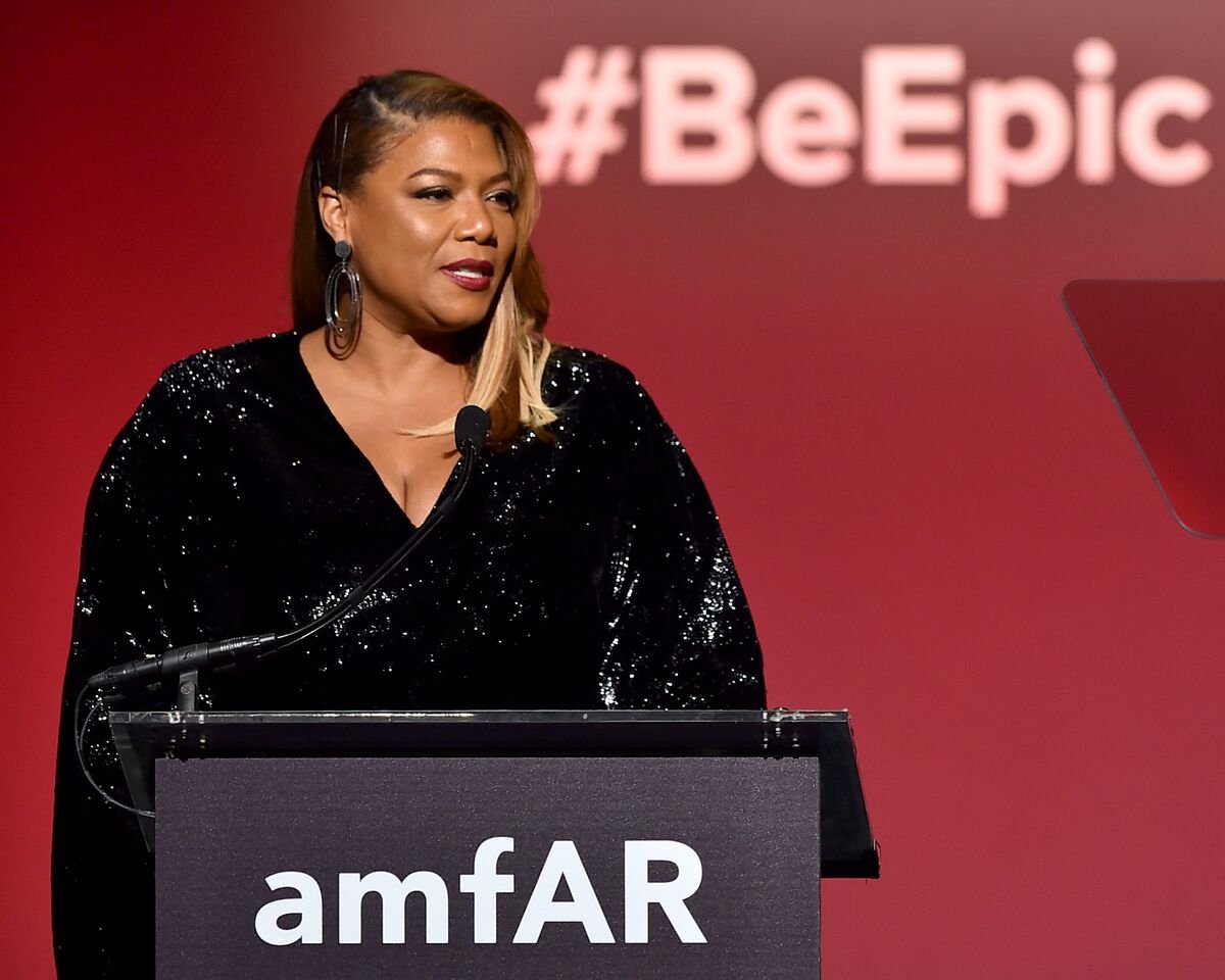 Queen Latifah speaks onstage during the 2018 amfAR Gala New York at Cipriani Wall Street on February 7, 2018 in New York City | Photo: Getty Images