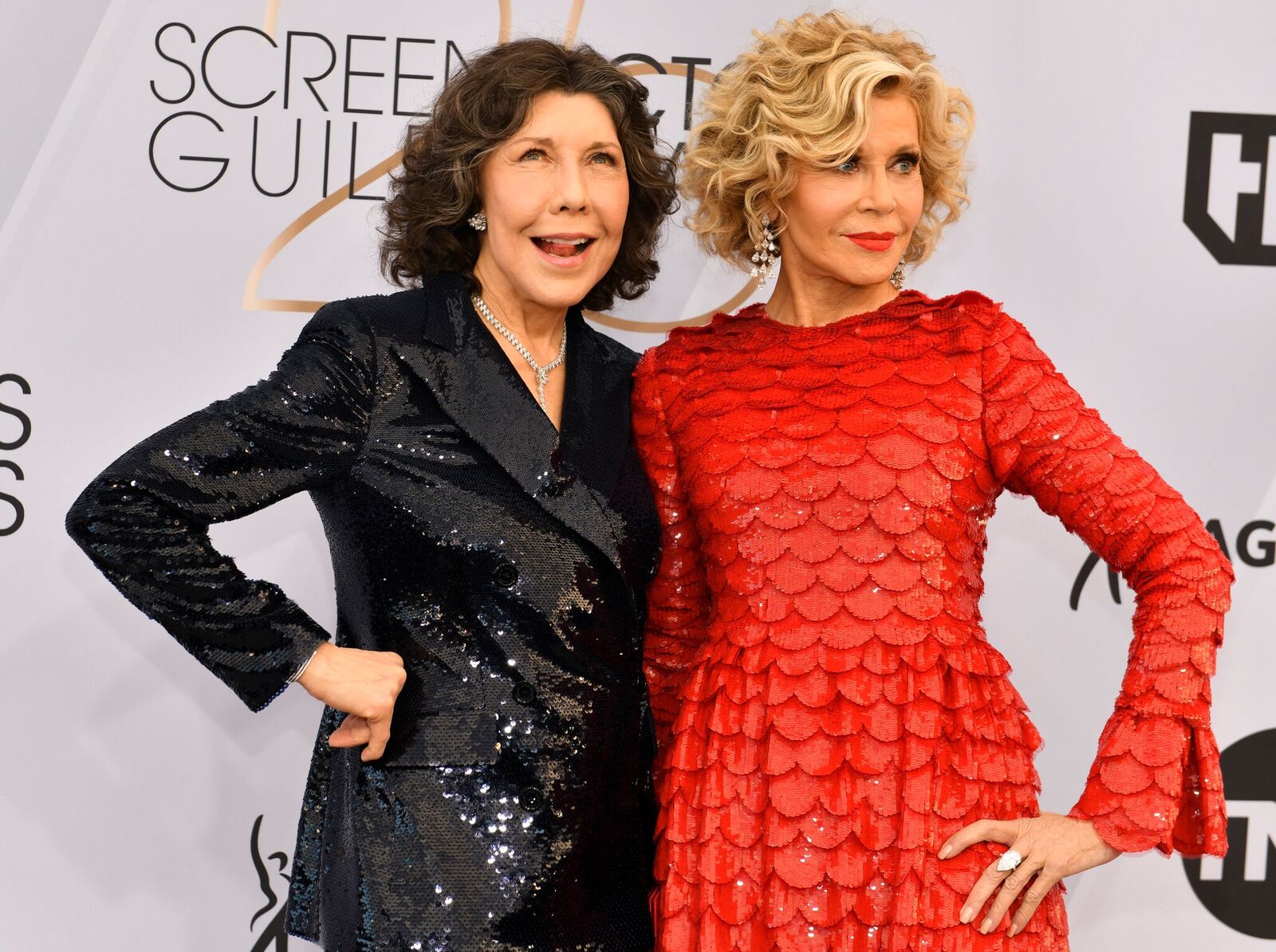 Jane Fonda and Lily Tomlin at the SAG Awards 2019 | Photo: Getty Images