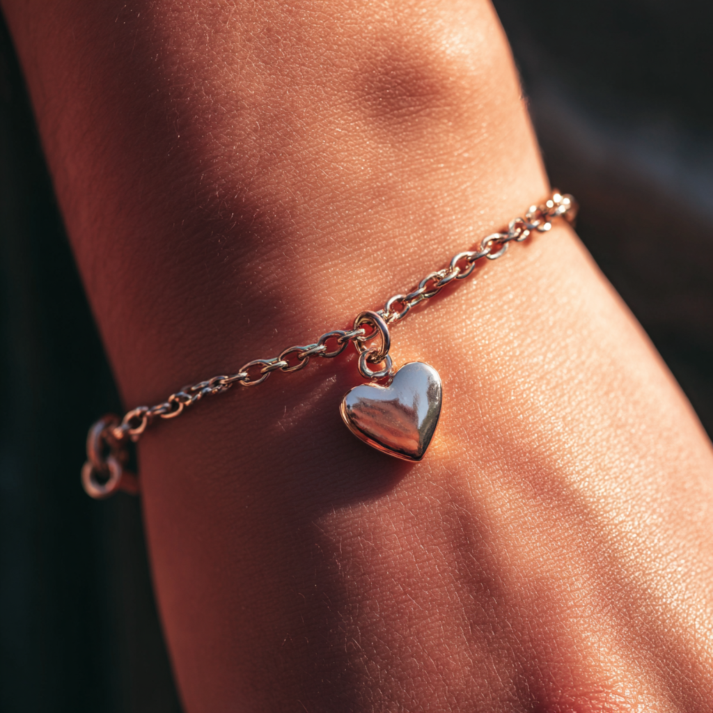 A woman wearing a silver bracelet | Source: Midjourney