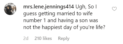 Fan's comment on Chris Pratt's wedding image | Photo: Instagram/prattprattpratt