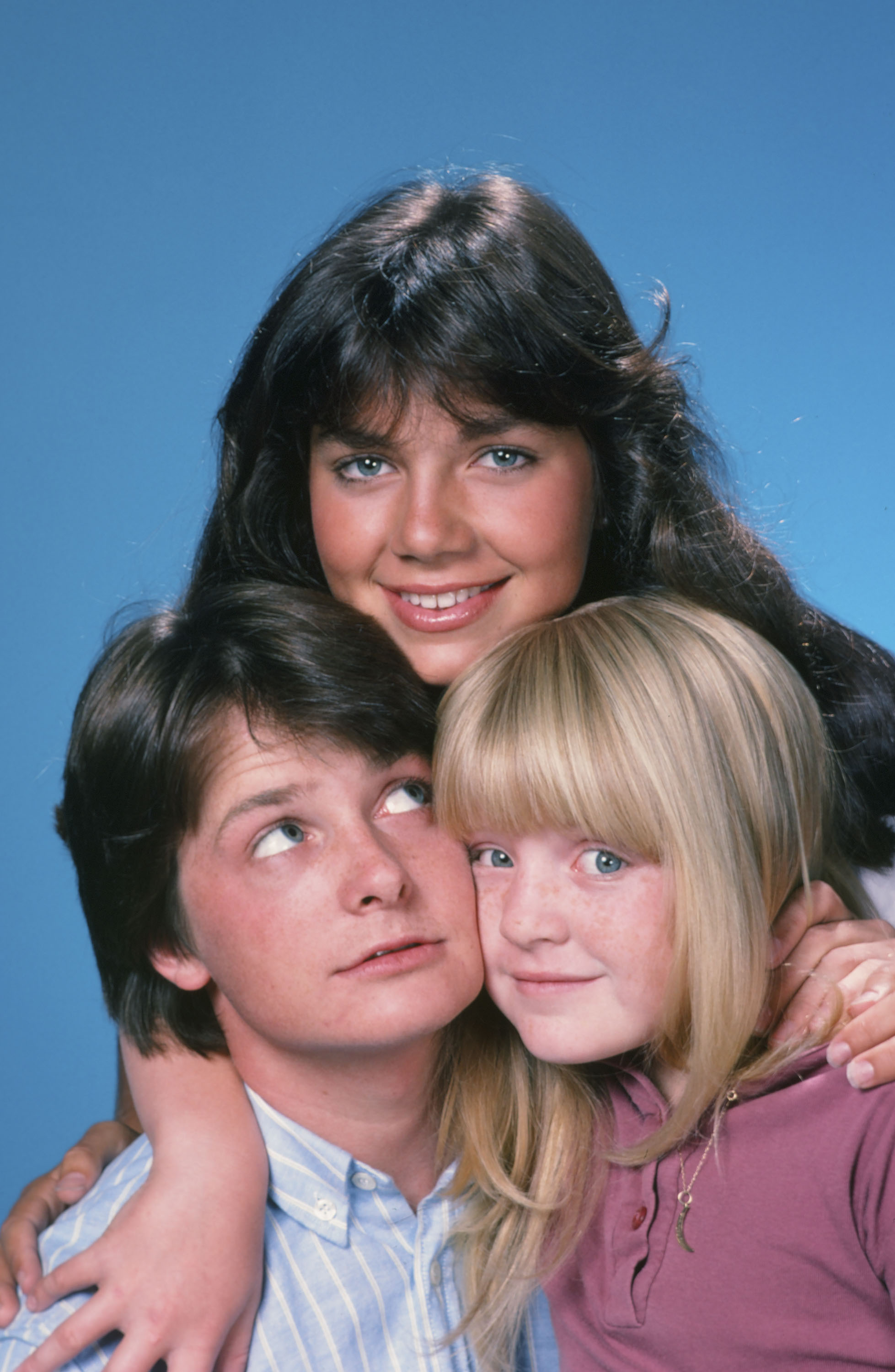 Michael J. Fox, Justine Bateman, and Tina Yothers in "Family Ties," circa 1980s | Source: Getty Images