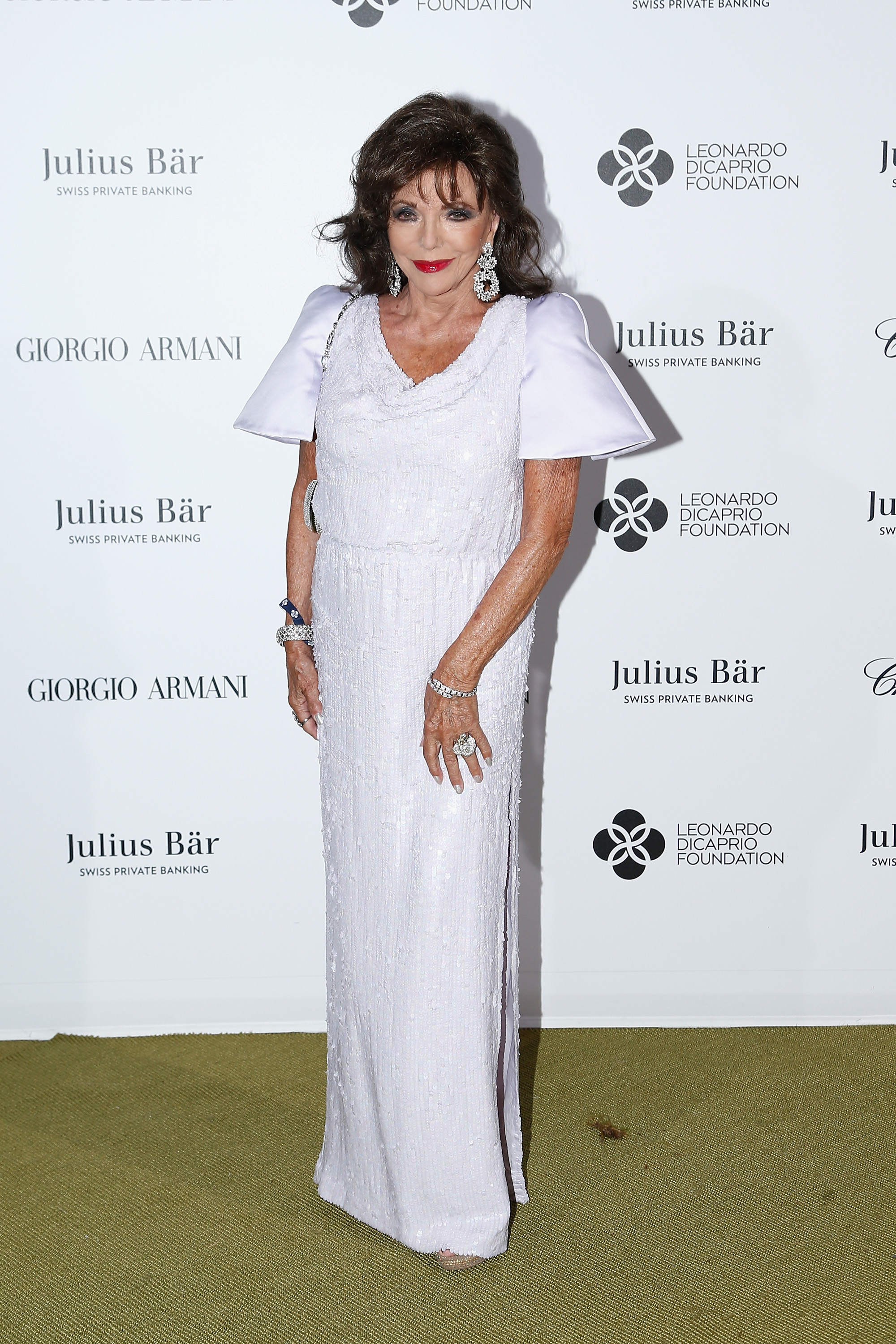 Joan Collins at the The Leonardo DiCaprio Foundation 2nd Annual Saint-Tropez Gala | Source: Getty Images
