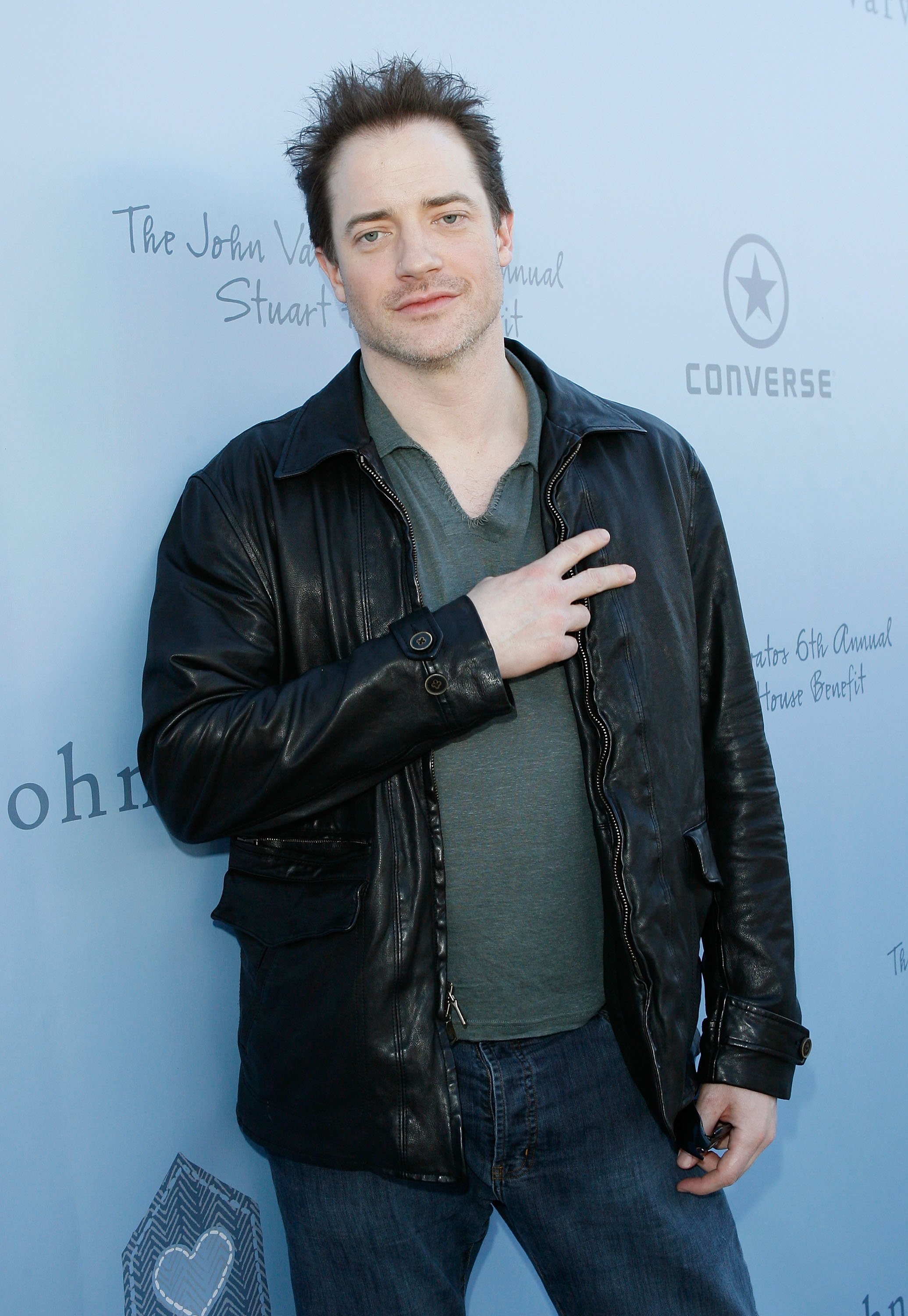 Brendan Fraser at the John Varvatos 6th Annual Stuart House Benefit on March 9, 2008, in West Hollywood, California. | Source: Getty Images