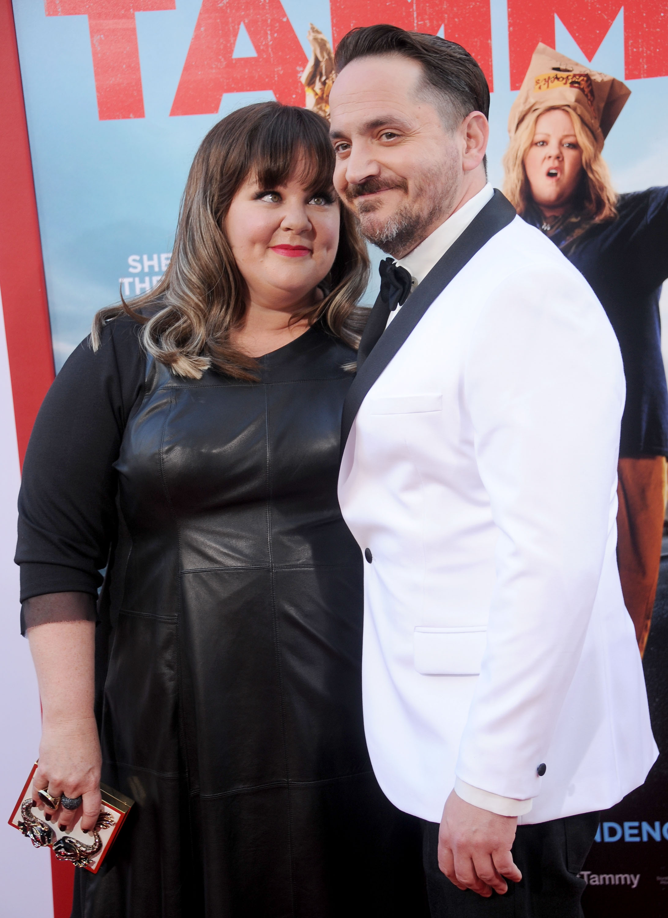 Actors Melissa McCarthy and husband Ben Falcone arrive at the premiere of "Tammy" at TCL Chinese Theatre on June 30, 2014, in Hollywood, California. | Source: Getty Images