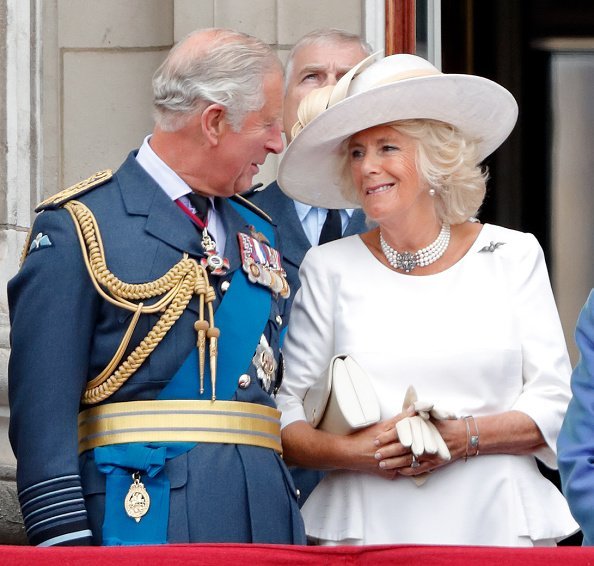Prince Charles and Camilla, Duchess of Cornwall from the balcony of Buckingham Palace on July 10, 2018 in London, England | Source: Getty Images