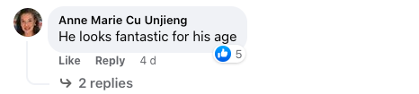 A screenshot of a comment talking about Dick Van Dyke posted on July 1, 2023 | Source: Facebook.com/Daily Mail