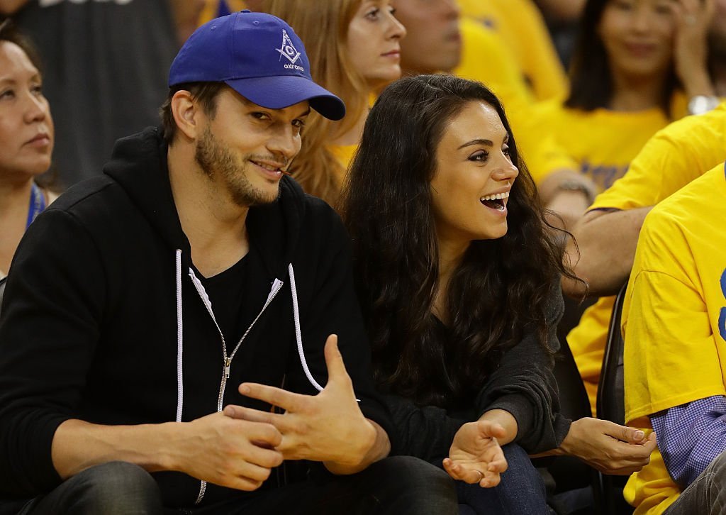 Ashton Kutcher and Mila Kunis at Game 2 of the 2016 NBA Finals  on June 5, 2016 | Photo: GettyImages