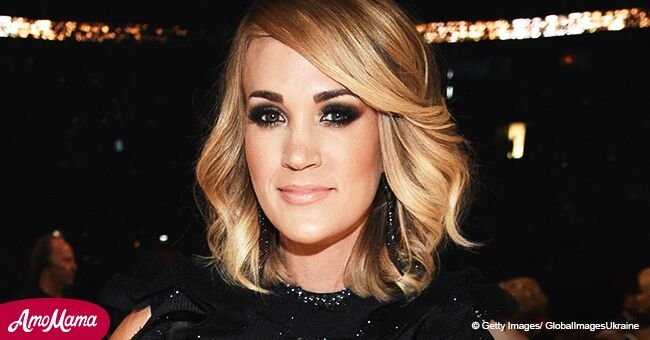 Carrie Underwood shows off her completely scar-free flawless face during a recent appearance