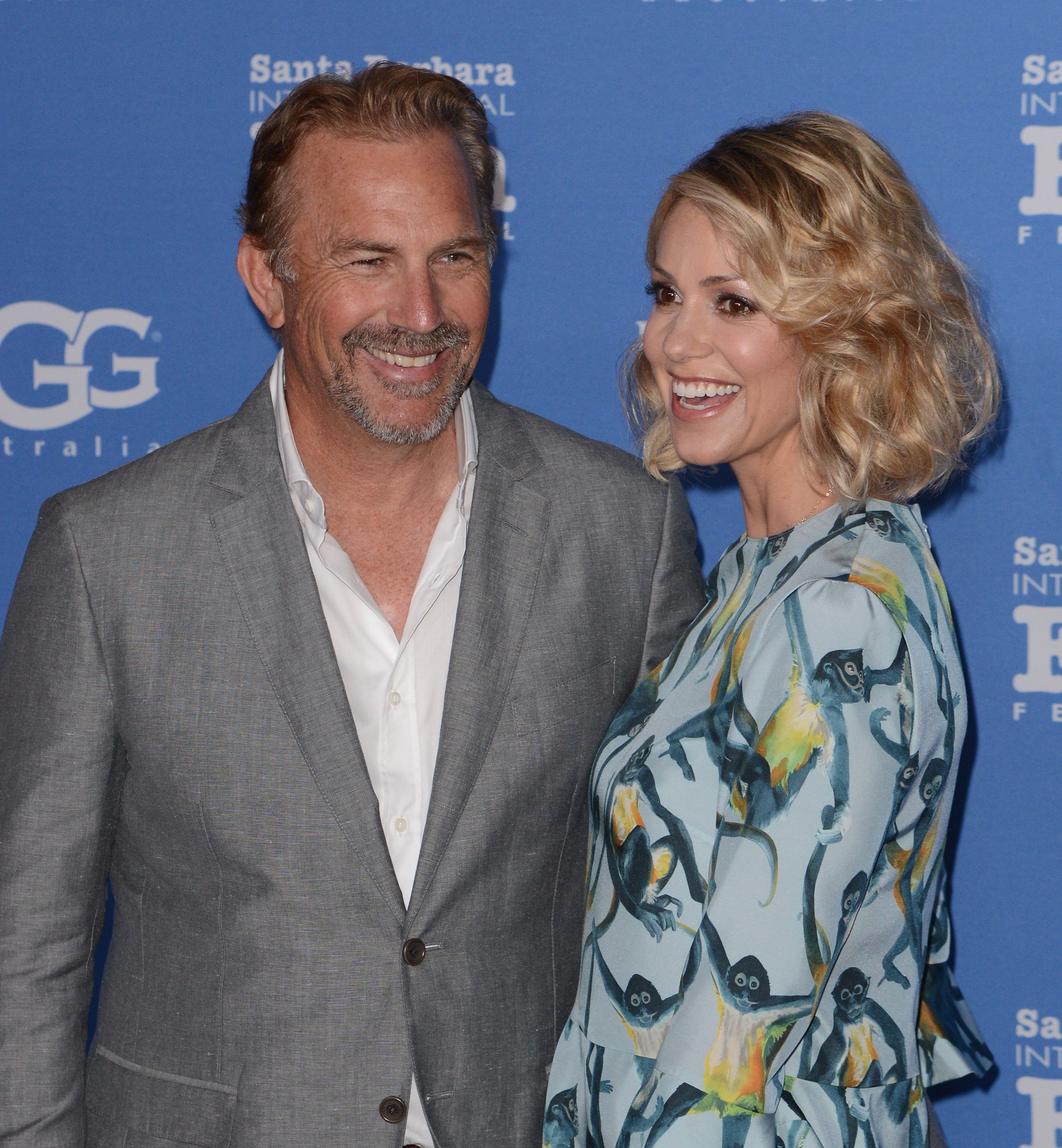 Kevin Costner and his wife Christine Baumgartner attend the World Premiere of "McFarland, USA" during Closing Night of the 30th Annual Santa Barbara International Film Festival at Arlington Theatre on February 7, 2015, in Santa Barbara, California. | Source: Getty Images