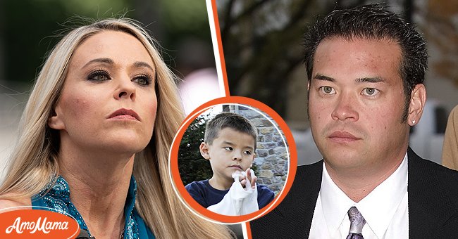 Kate Gosselin visits "Extra" at Universal Studios Hollywood on June 12, 2019, in Universal City, California, Collin Gosselin on "Celebrity Wife Swap," and Jon Gosselin at a court hearing on October 26, 2009, in Norristown, Pennsylvania. | Source: Noel Vasquez & Donna Svennevik/Disney General Entertainment Content & Gilbert Carrasquillo/WireImage/Getty Images