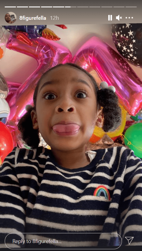 Charli's dad shares a picture of her in tribute to her 7th birthday. | Photo: Instagram.com/8figurefella