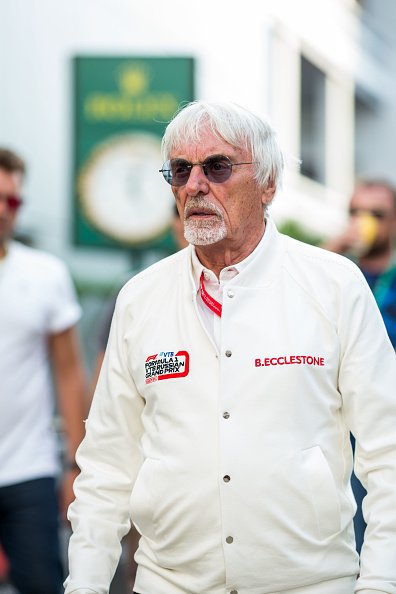 Bernie Ecclestone of Great Britain during qualifying for the F1 Grand Prix of Russia at Sochi Autodrom on September 28, 2019 in Sochi, Russia | Photo: Getty Images