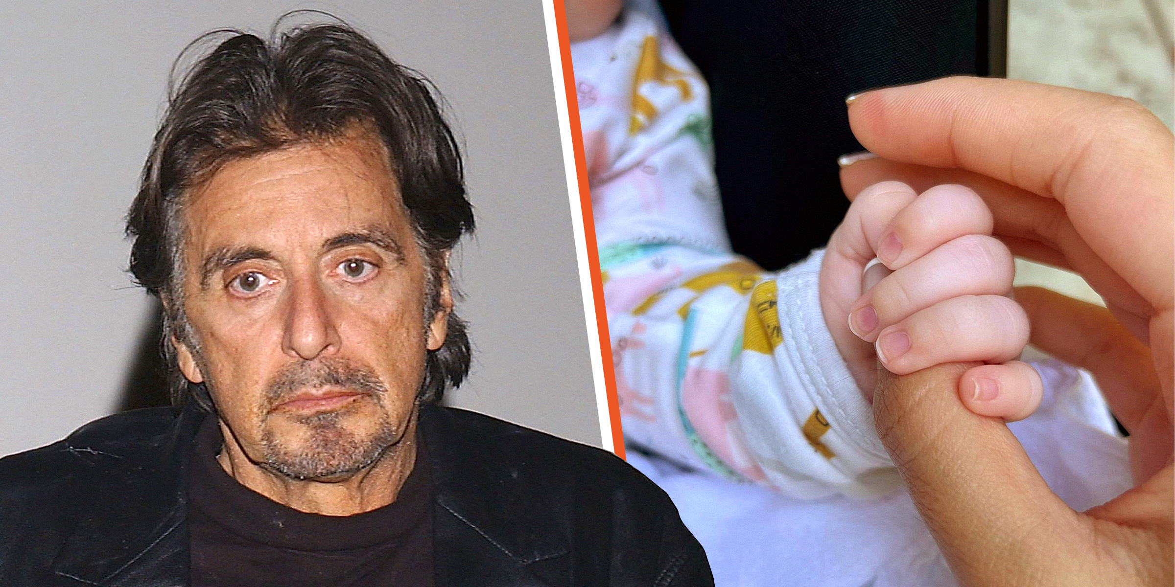 Al Pacino | Noor Alfallah et Roman Alfallah Pacino mains | Source : Getty Images | Instagram.com/nooralfallah