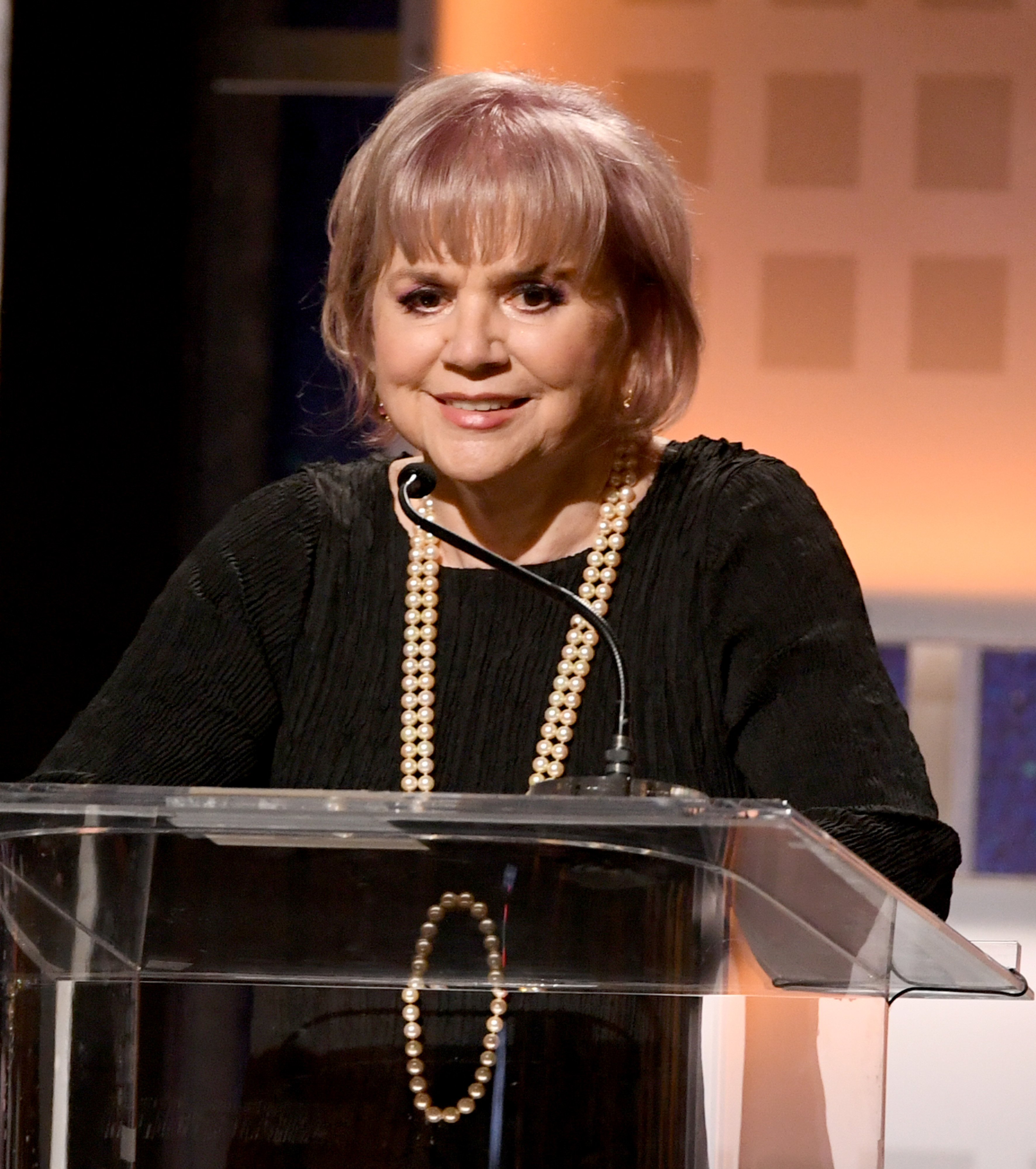 Linda Ronstadt accepting the award for Best Documentary for "Linda Ronstadt: The Sound of My Voice" at the AARP The Magazine's 19th Annual Movies For Grownups Awards on January 11, 2020 | Source: Getty Images