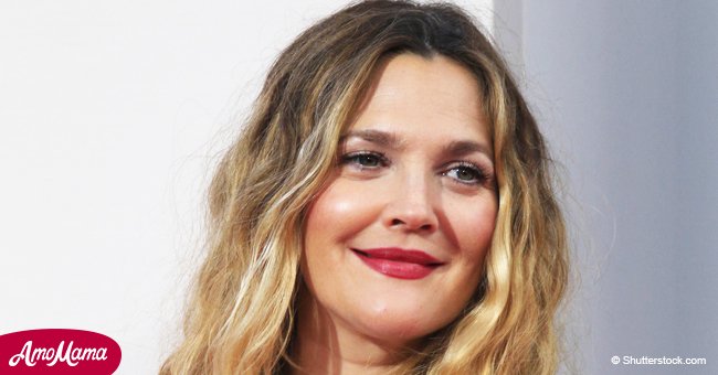 Drew Barrymore looks like an angel in a cream-colored dress at Beautycon