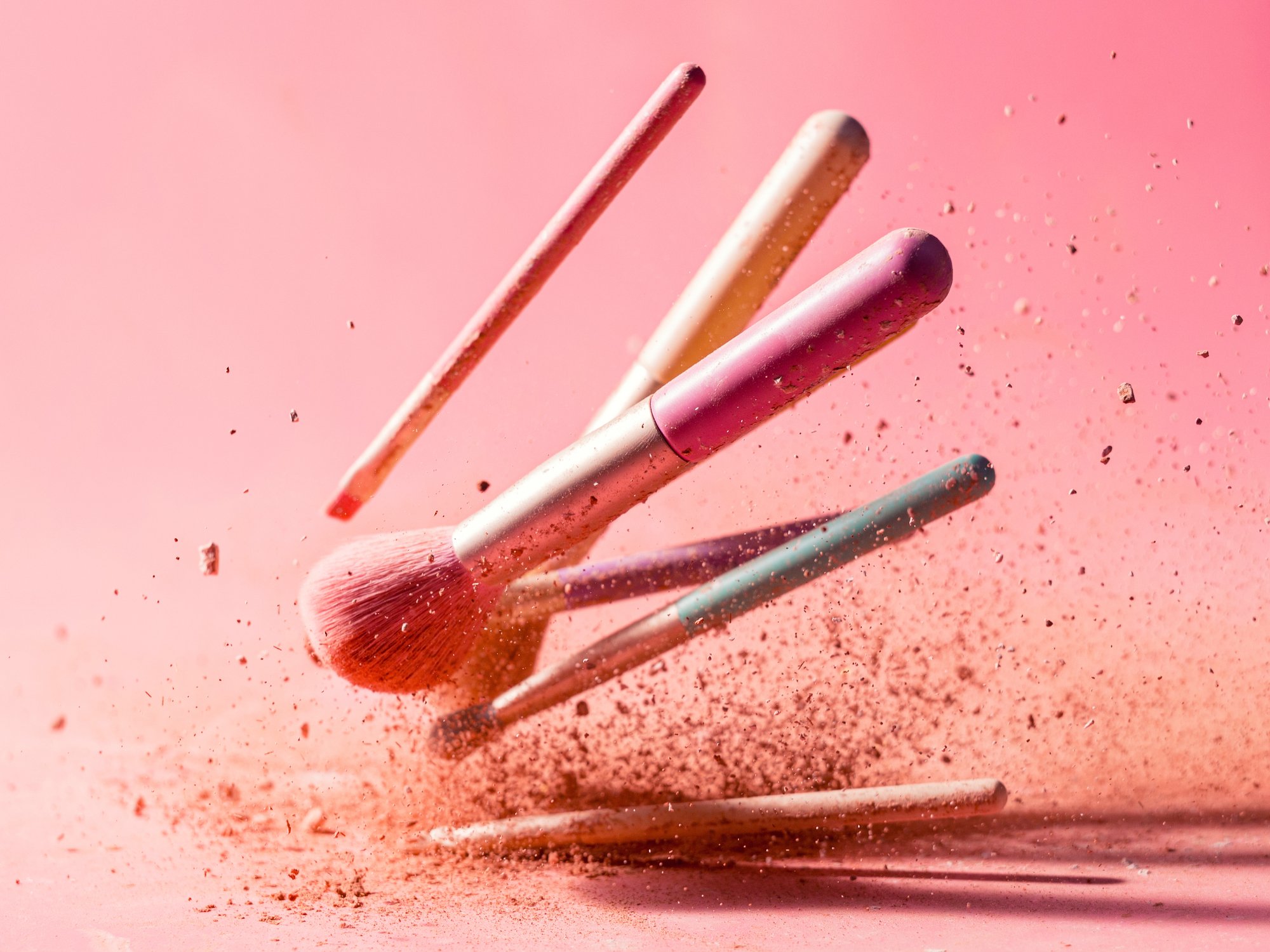 Make-up Pinsel mit Puder I Quelle: Getty Image