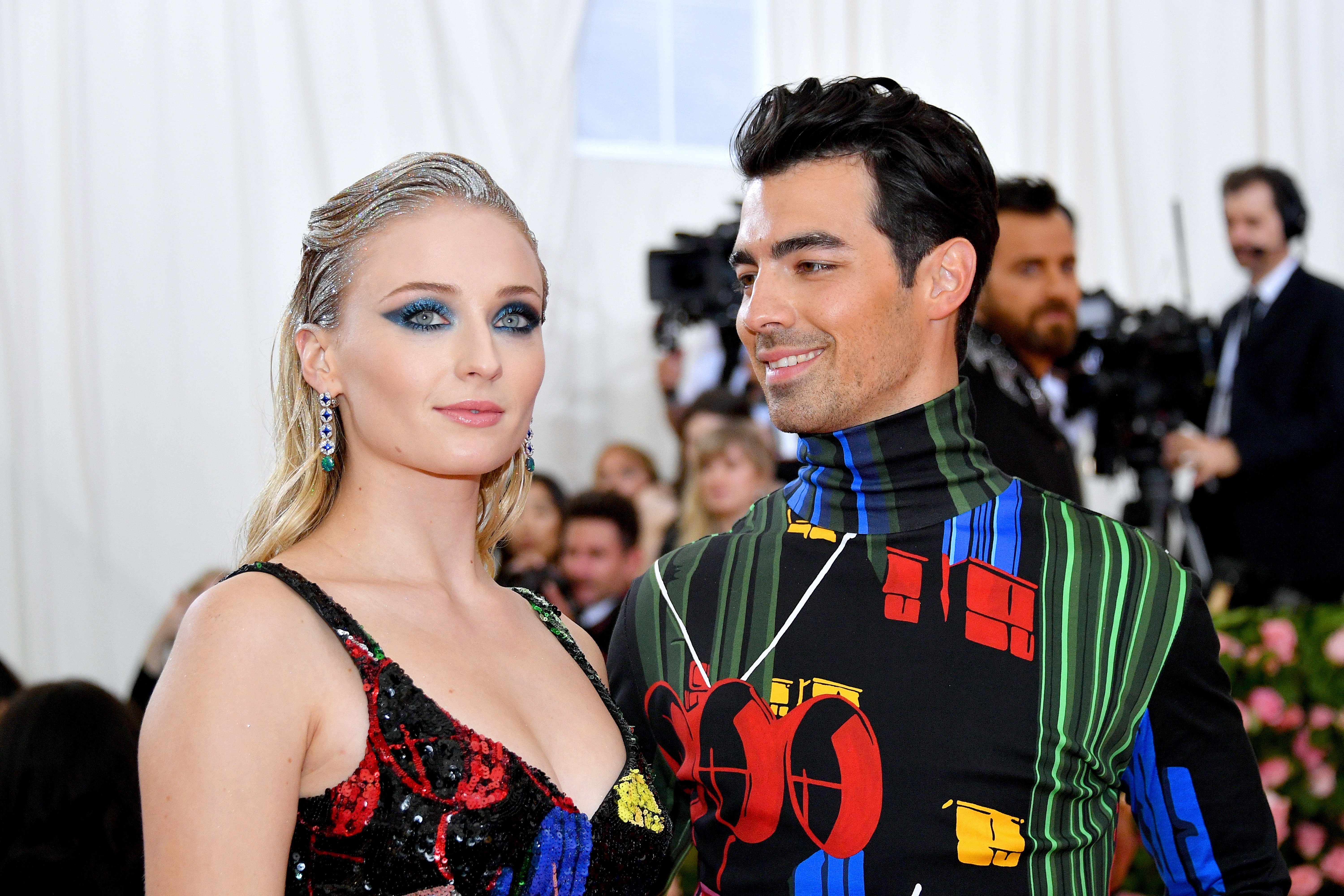 Joe Jonas and his wife, Sophie Turner, on May 06, 2019 in New York City | Source: Getty Images 
