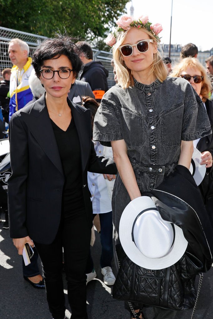 Rachida Dati et Diane Kruger assistent à l'ABB FIA Formula E Paris E-Prix 2019 le 27 avril 2019 à Paris, France | Photo : Getty Images.