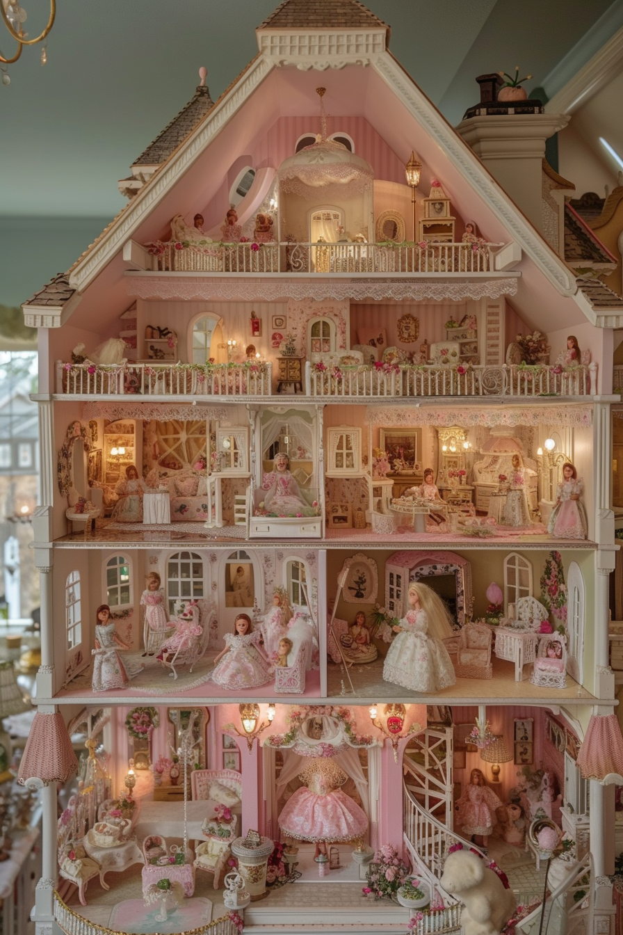 A close-up of a doll house | Source: Midjourney