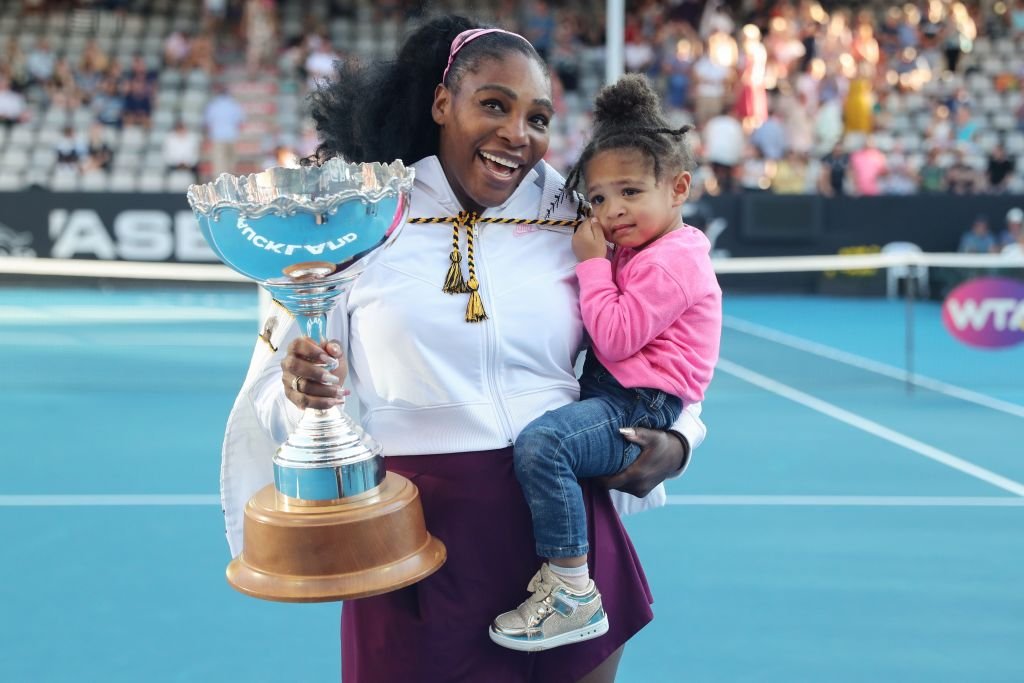 Serena Williams and Olympia at the ASB Classic, January 2020 | Source: Getty Images