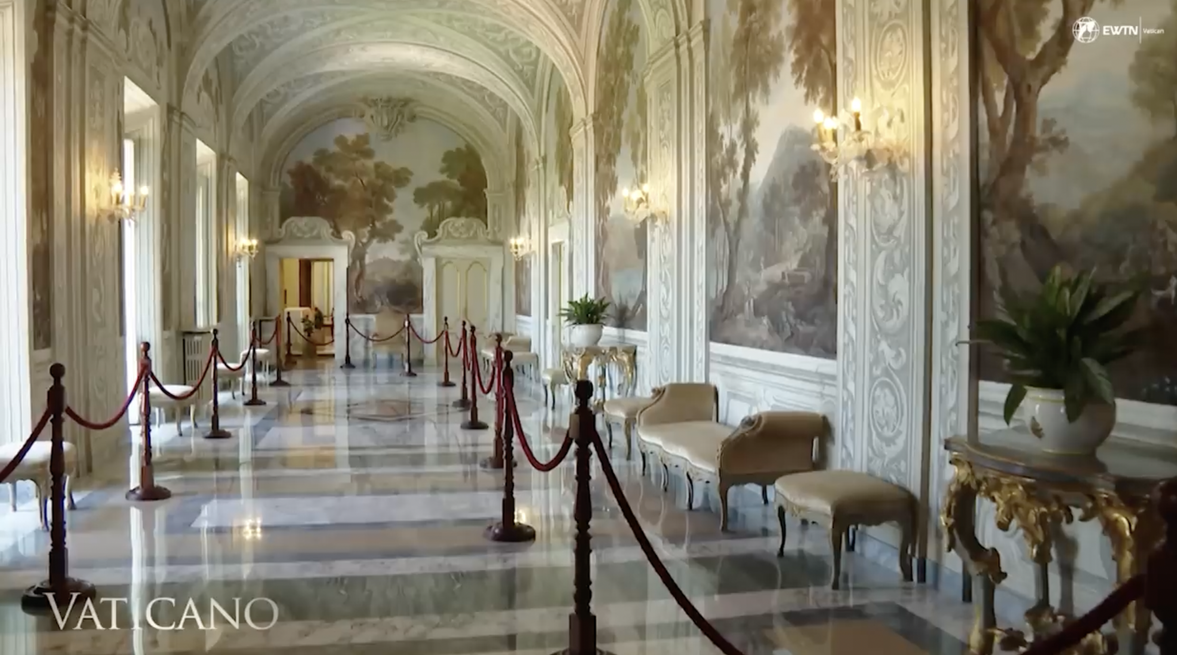 Villa Barberini pictured in Castel Gandolfo, dated July 2025 | Source: YouTube/EWTN