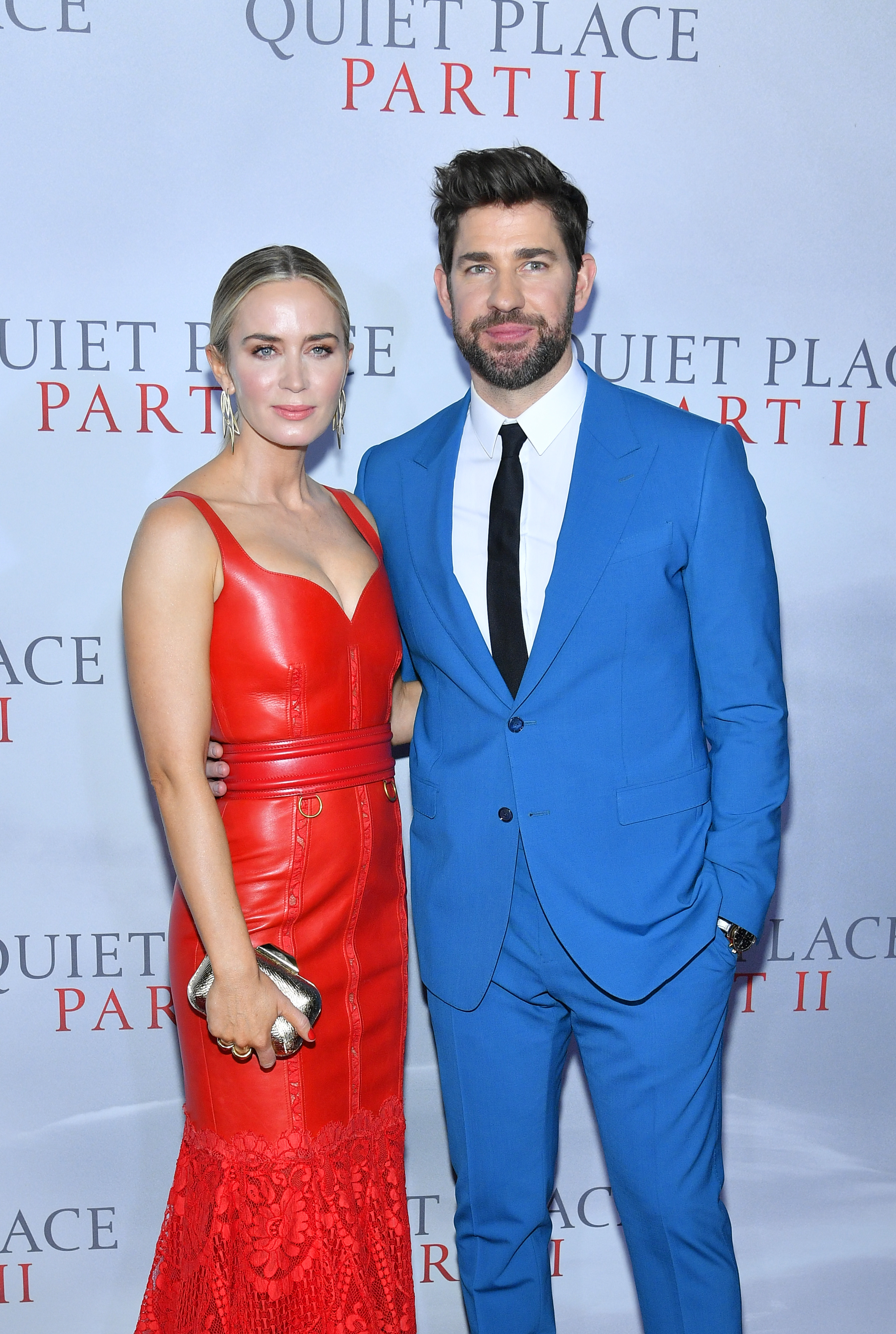 John Krasinski and Emily Blunt attend the World Premiere of "A Quiet Place Part II" at Lincoln Center's Frederick P. Rose Hall in New York, on March 8, 2020. | Source: Getty Images