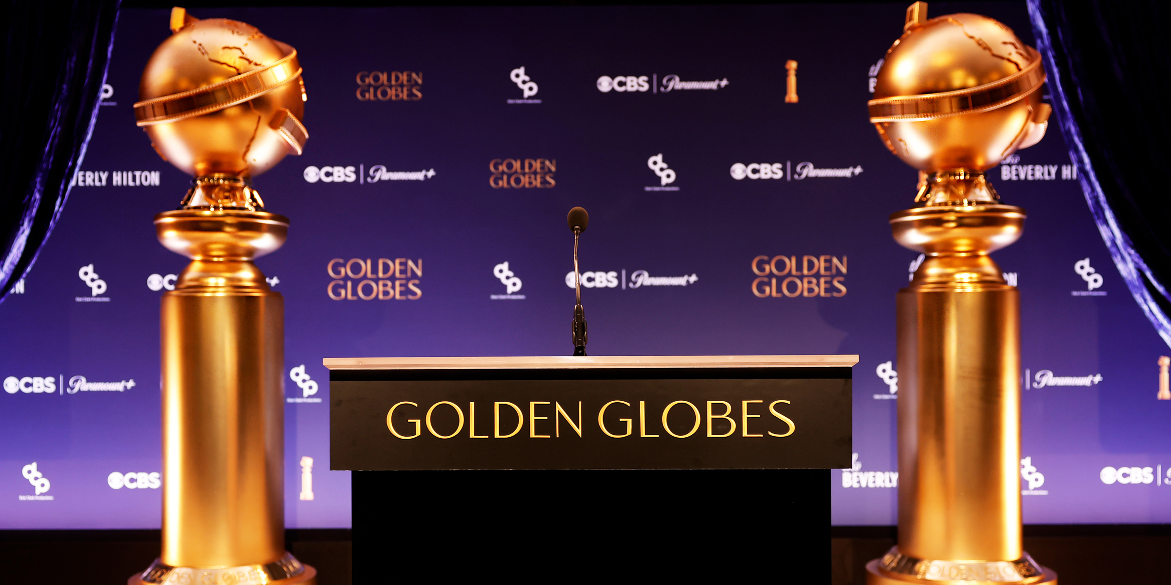 Golden Globe Award trophy statues | Source: Getty Images