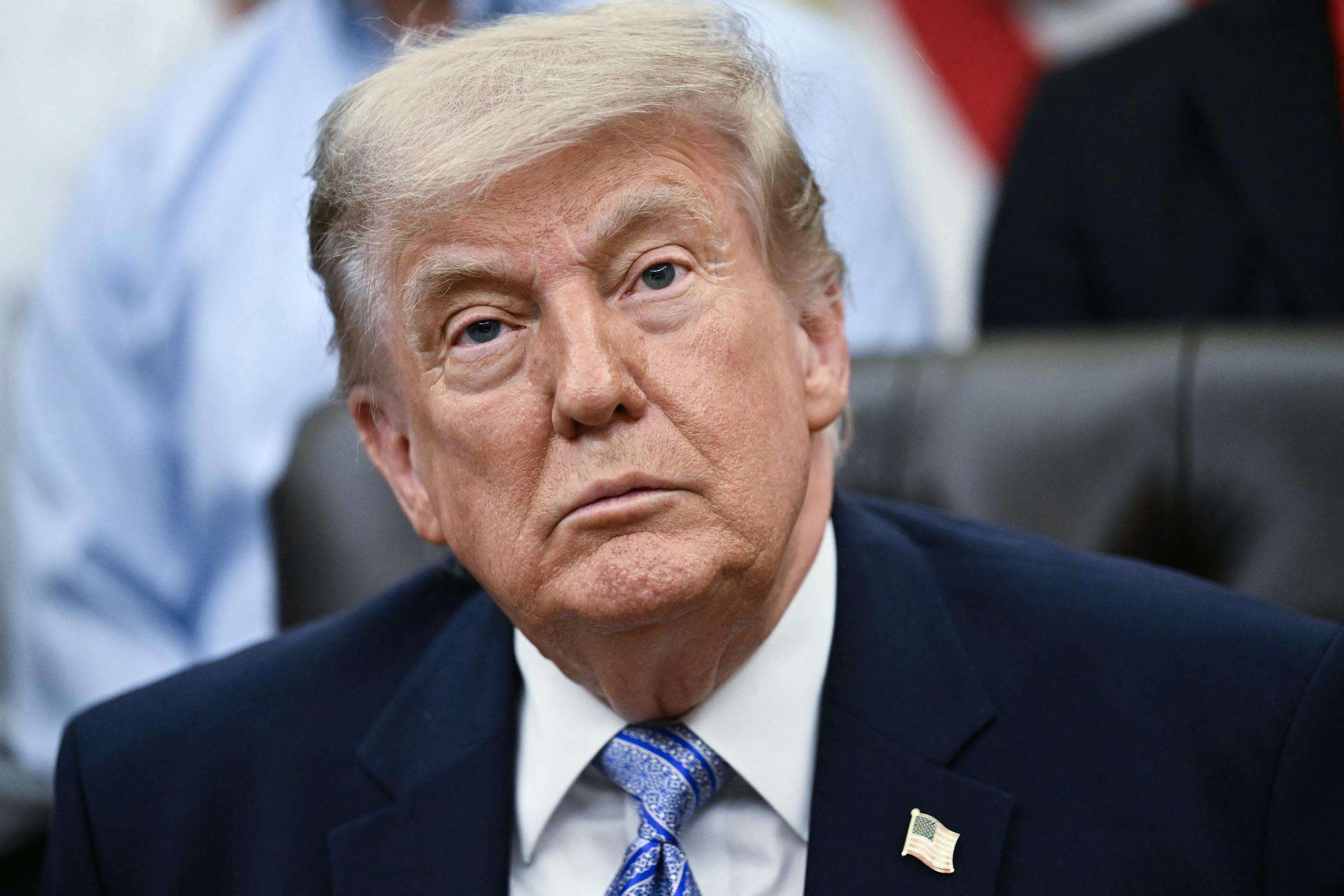 President Donald Trump in the Oval Office of the White House in Washington, DC on May 21, 2026 | Source: Getty Images