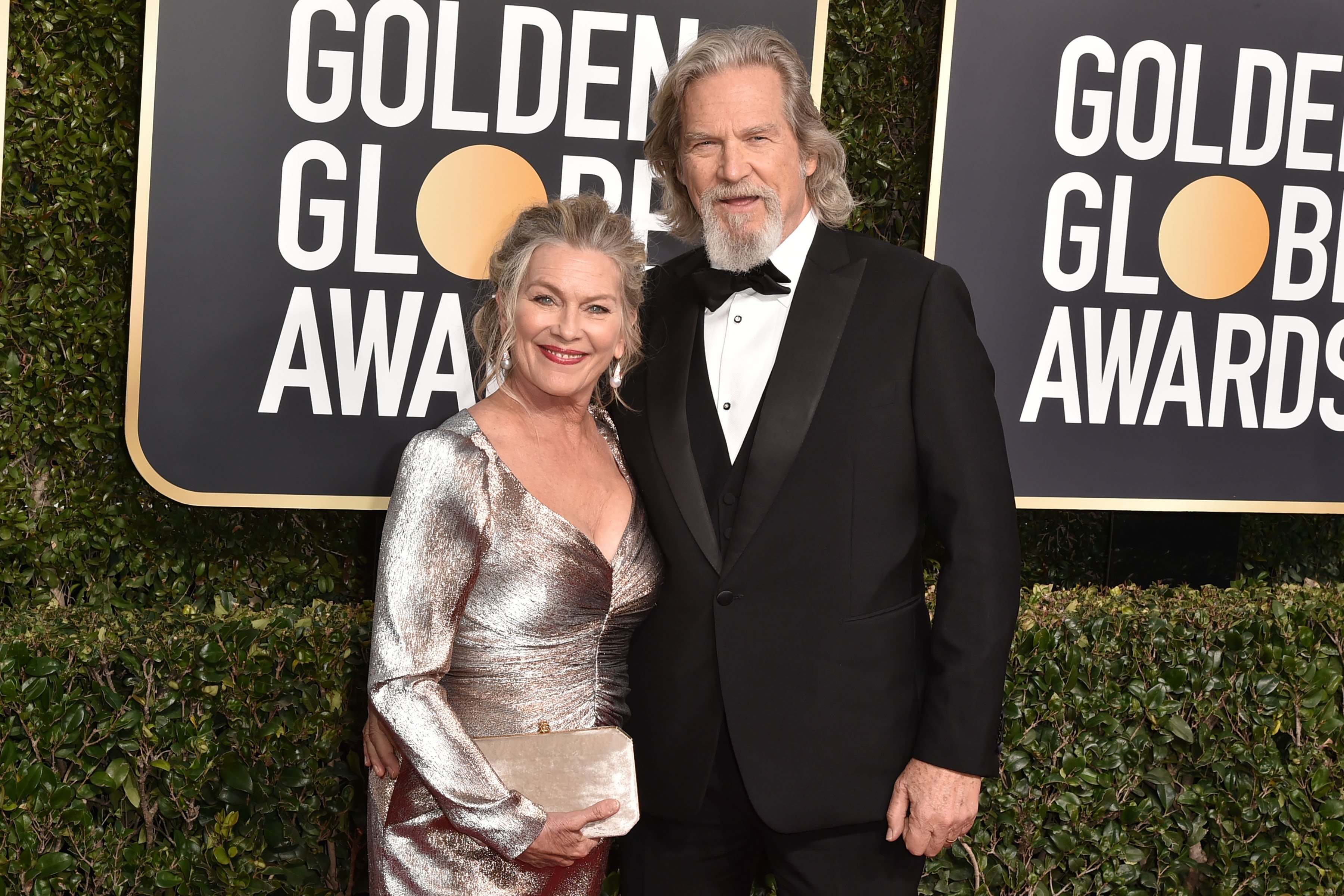 Jeff Bridges y Susan Geston en los Premios Golden Globe, el 06 de enero de 2019 en Beverly Hills, California. | Foto: Getty Images Jeff Bridges y Susan Geston en los Premios Golden Globe, el 06 de enero de 2019 en Beverly Hills, California. | Foto: Getty Images