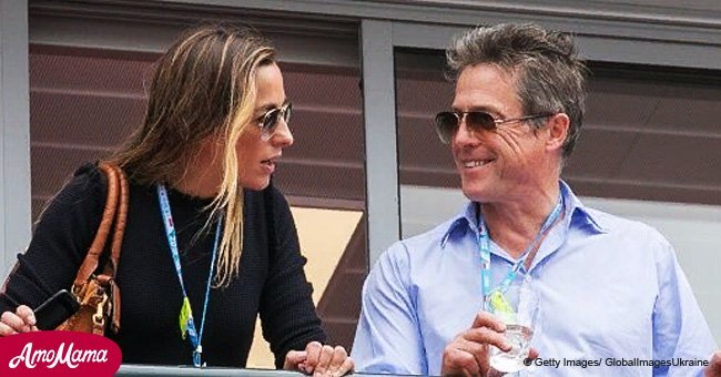 Hugh Grant and his wife make first public appearance after wedding ceremony