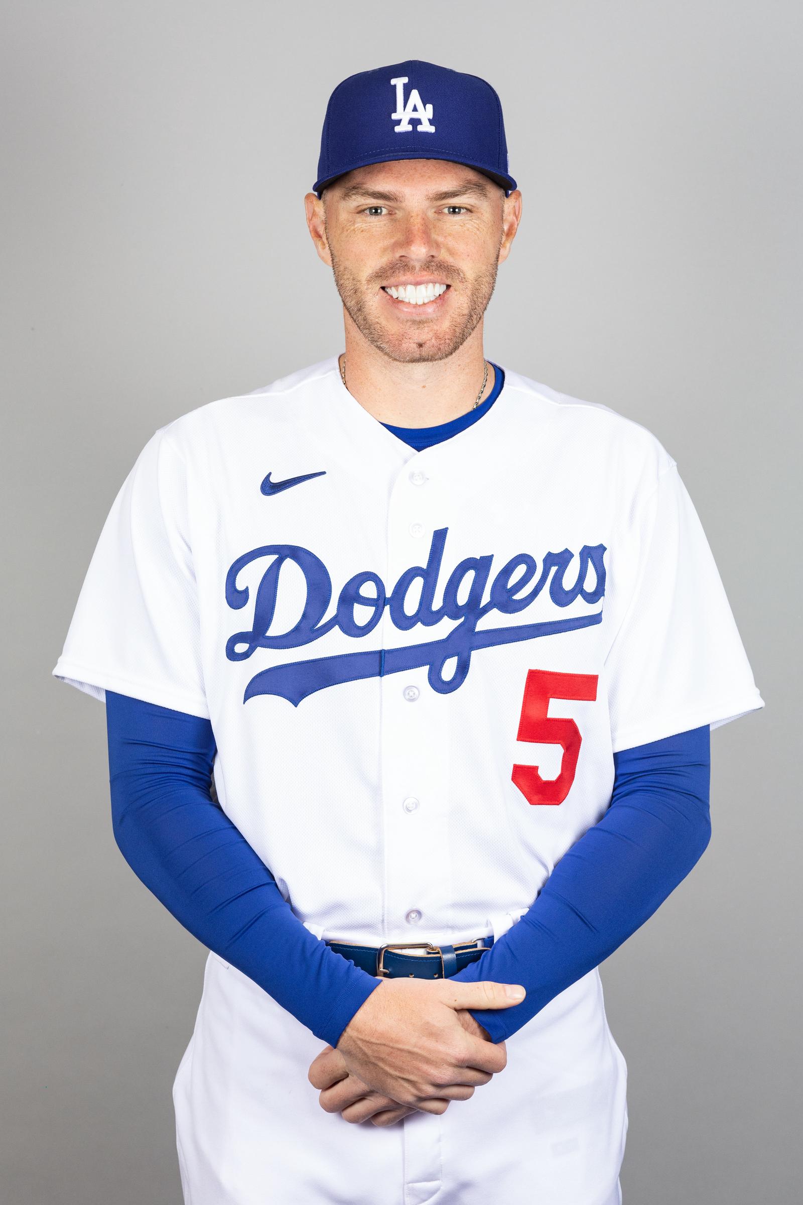 Freddie Freeman poses for a photo during the Los Angeles Dodgers Photo Day at Camelback Ranch-Glendale on February 22, 2023, in Glendale, Arizona | Source: Getty Images