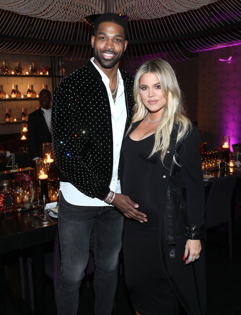 Tristan Thompson and Khloe Kardashian attend the Klutch Sports Group "More Than A Game" Dinner. | Source: Getty Images