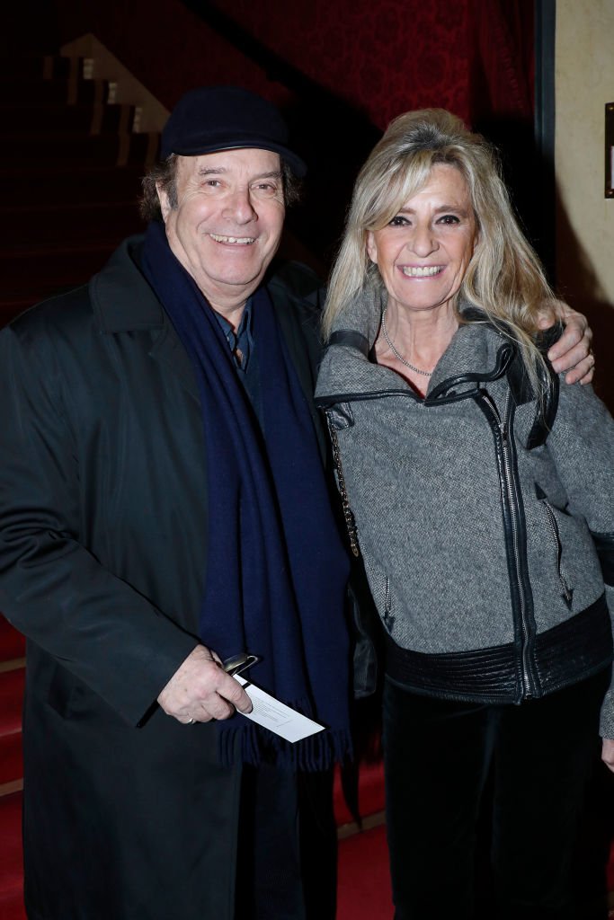 Daniel Russo et sa compagne Lucie le 28 janvier 2019 à Paris. l Source : Getty Images